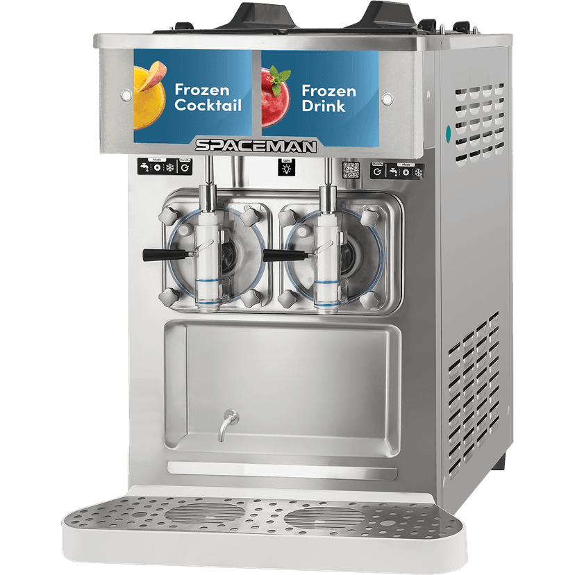 Spaceman 6455-CL Commercial Two-Flavor Frozen Drink Machine | 115V
